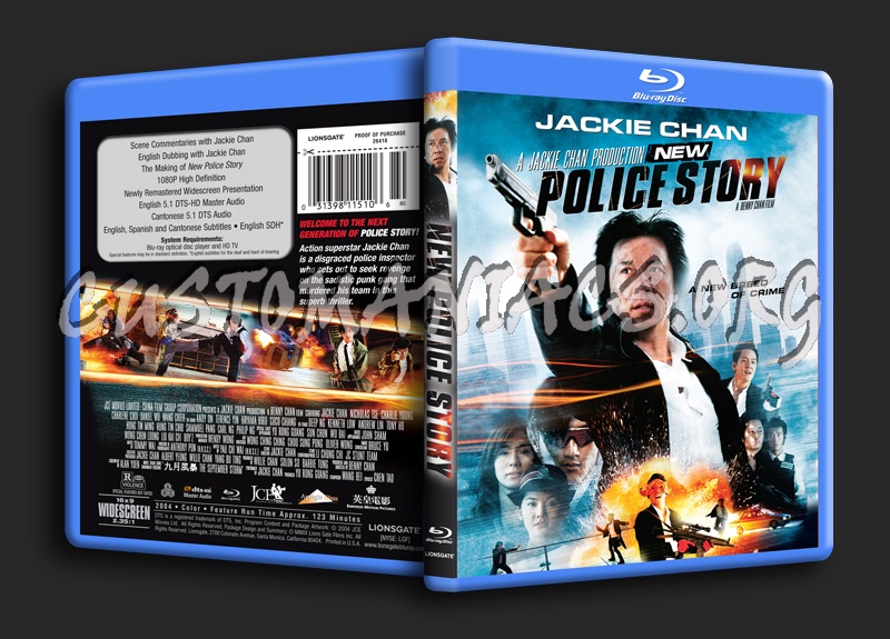 New Police Story blu-ray cover