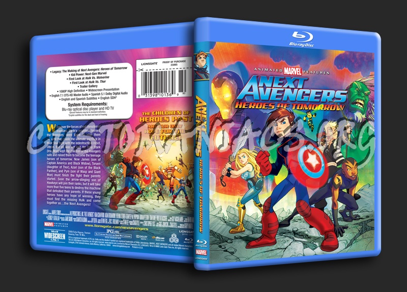 Next Avengers Heroes of Tomorrow blu-ray cover