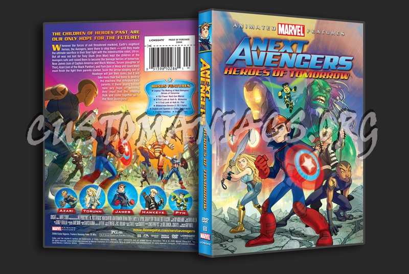 Next Avengers Heroes of Tomorrow dvd cover