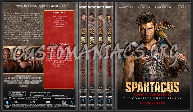 Spartacus Tv Collection dvd cover