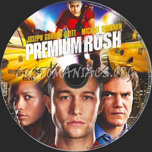 Premium Rush dvd label