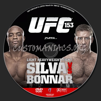 Ufc 153 Silva Vs  Bonnar dvd label