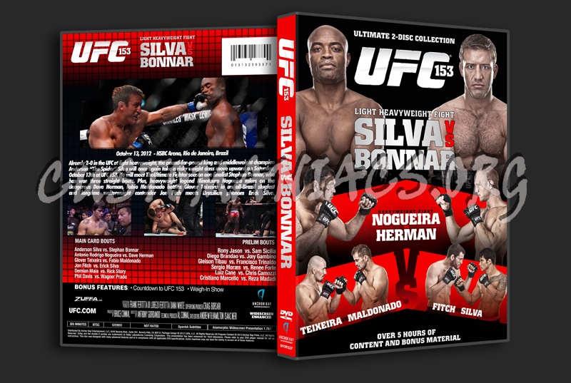 Ufc 153 Silva Vs  Bonnar dvd cover