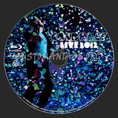 Coldplay Live 2012 blu-ray label