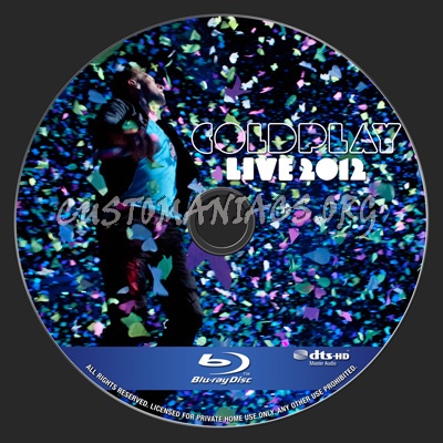 Coldplay Live 2012 blu-ray label