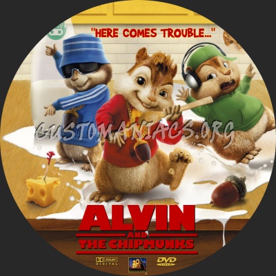 Alvin and The Chipmunks dvd label
