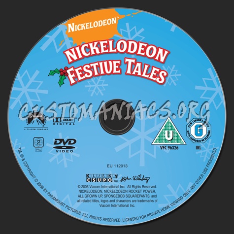 Nickelodeon Festive Tales dvd label