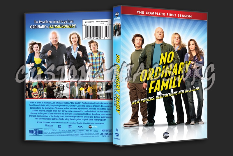 No Ordinary Family Season 1 dvd cover