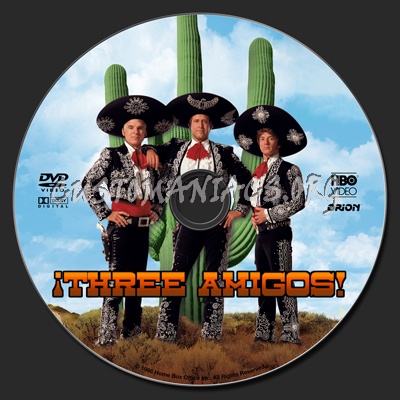 Three Amigos! dvd label