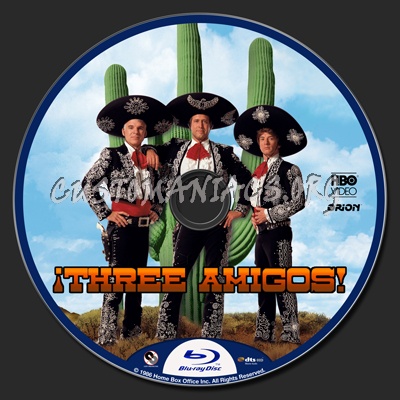 Three Amigos! blu-ray label