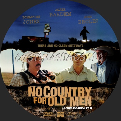 No Country For Old Men dvd label