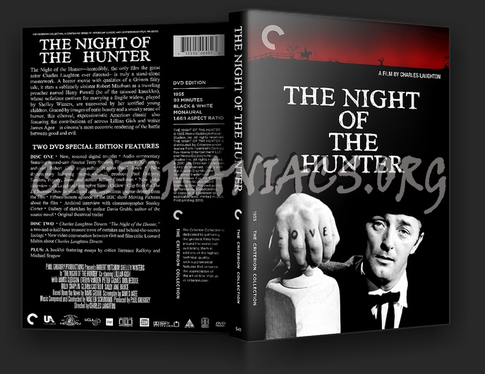 541 - The Night Of The Hunter dvd cover