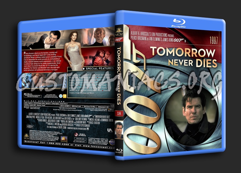 James Bond Collection - Tomorrow Never Dies (18) blu-ray cover