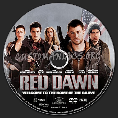 Red Dawn dvd label