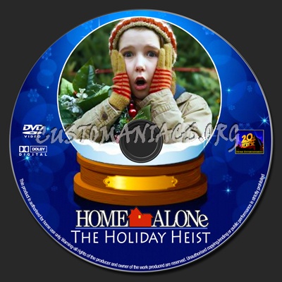 Home Alone The Holiday Heist dvd label