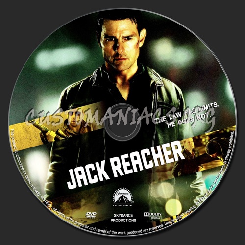 Jack Reacher dvd label