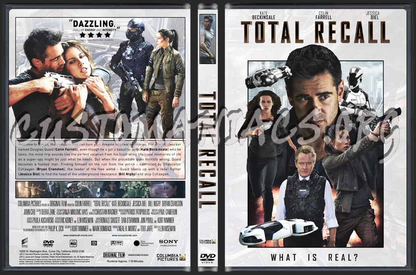 Total Recall (2012) dvd cover