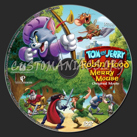 Tom and Jerry Robin Hood and His Merry Mouse dvd label