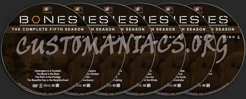 Bones: Season 5 dvd label