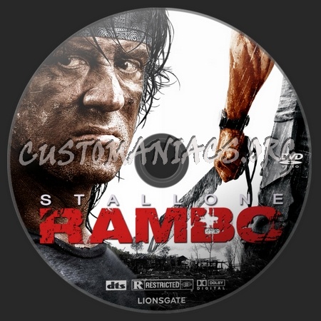 Rambo dvd label