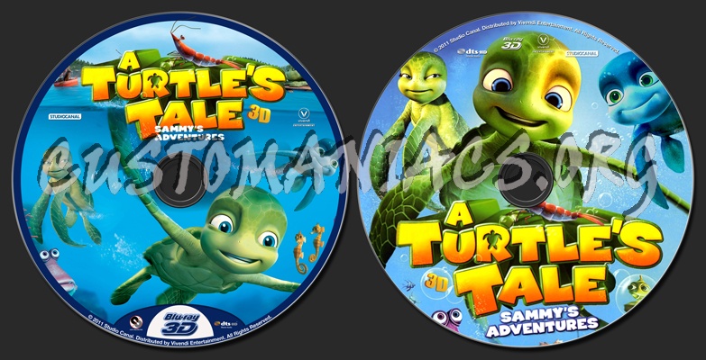 A Turtle's Tale Sammy's Adventures 3D blu-ray label