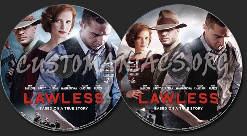 Lawless blu-ray label