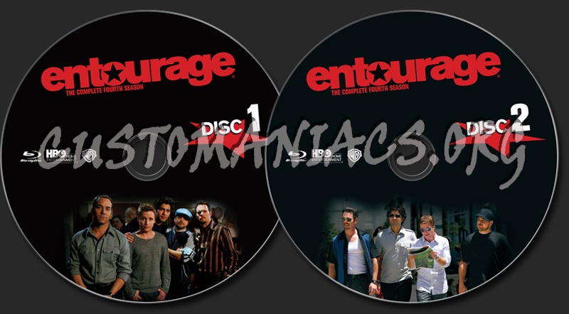 Entourage Season 4 blu-ray label