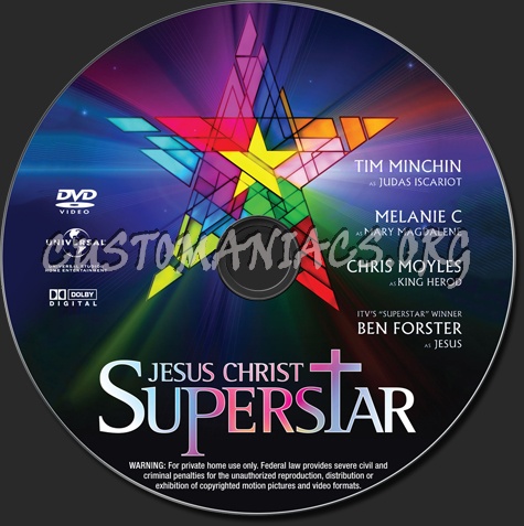 Jesus Christ Superstar dvd label