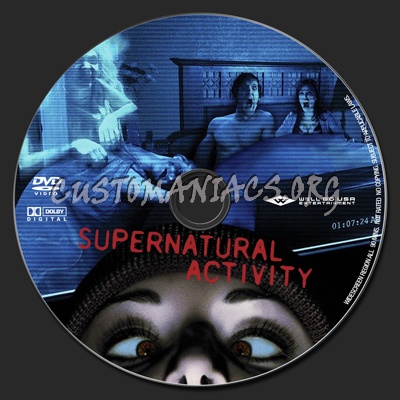 Supernatural Activity (2012) dvd label