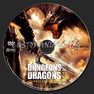 Dungeons & Dragons The Book of Vile Darkness dvd label