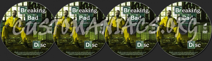 Breaking Bad season 5 dvd label