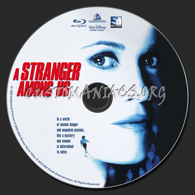 A Stranger Among Us blu-ray label