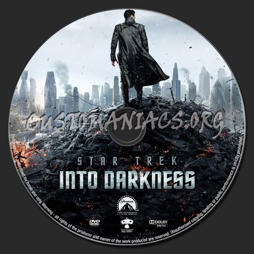 Star Trek Into Darkness dvd label