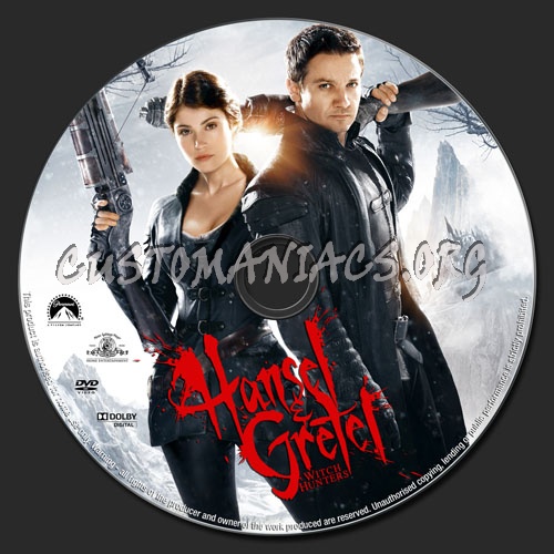 Hansel & Gretel Witch Hunters dvd label