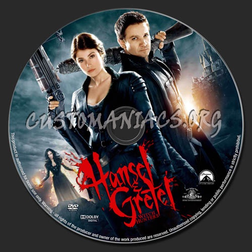 Hansel & Gretel Witch Hunters dvd label