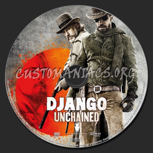 Django Unchained dvd label