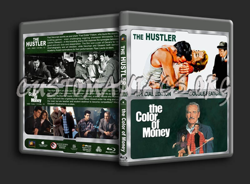 The Hustler / The Color of Money Double blu-ray cover