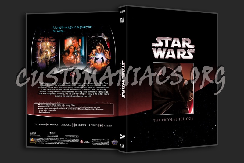 Star Wars Prequel Trilogy dvd cover