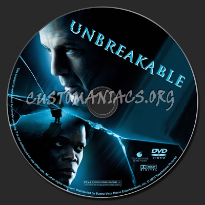 Unbreakable dvd label