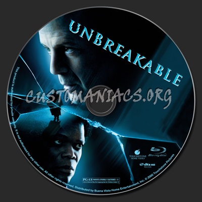 Unbreakable blu-ray label