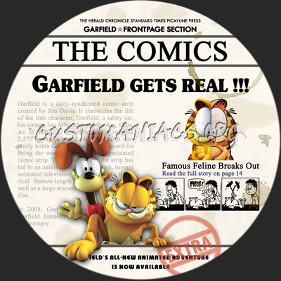 Garfield Gets Real dvd label