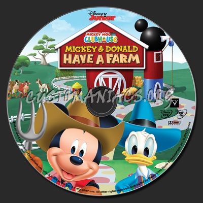 Mickey Mouse Clubhouse Mickey & Donald Have A Farm dvd label