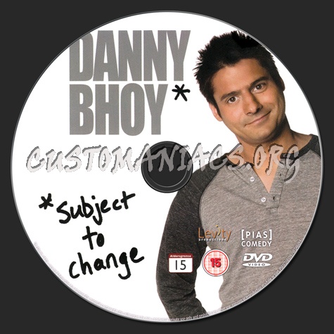 Danny Bhoy: Subject To Change dvd label