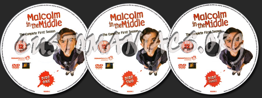 Malcom in the Middle Season 1 dvd label