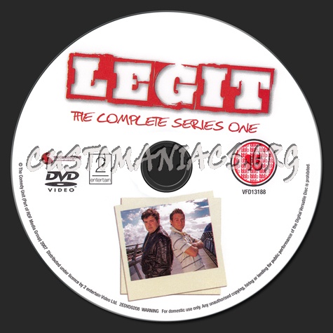 Legit Series 1 dvd label