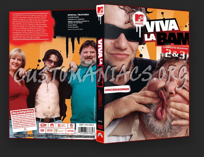 Viva La Bam Season 2 and 3 dvd cover