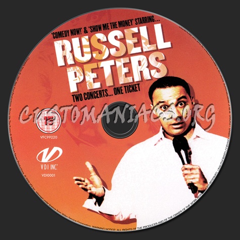 Russell Peters: Two Concerts ... One Ticket dvd label