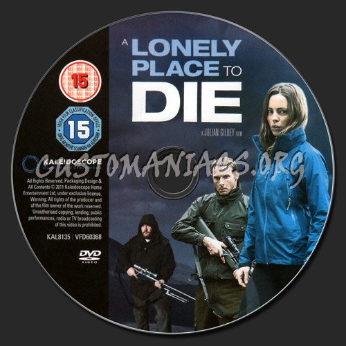 A Lonely Place to Die dvd label