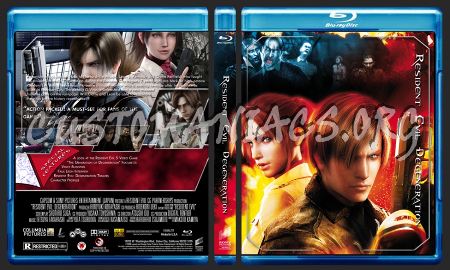 Resident Evil Degeneration blu-ray cover