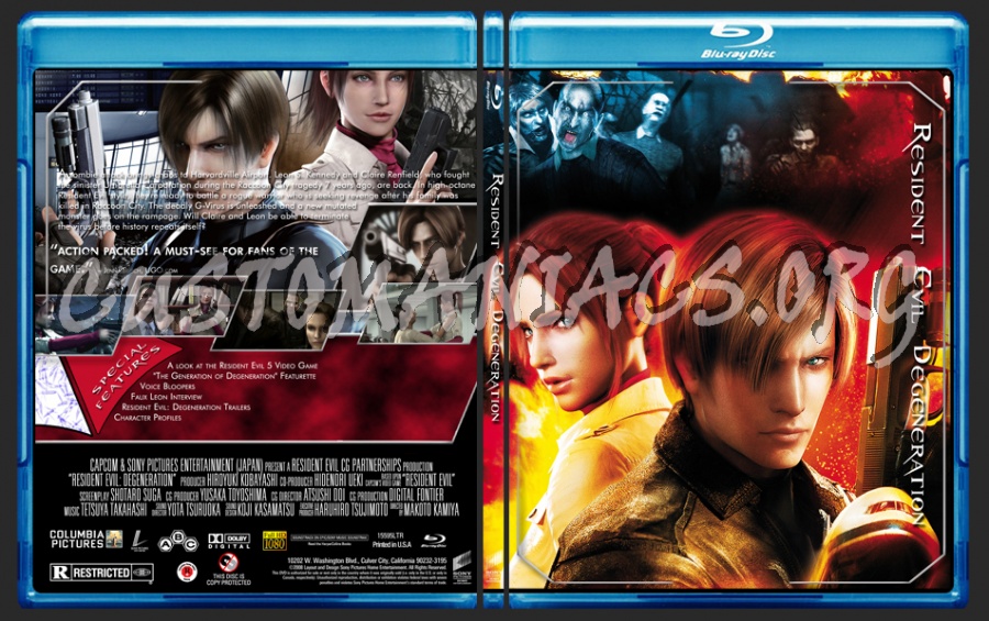 Resident Evil Degeneration blu-ray cover